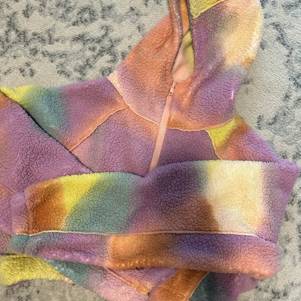 Out From Under Cropped Sherpa Zip Hoodie